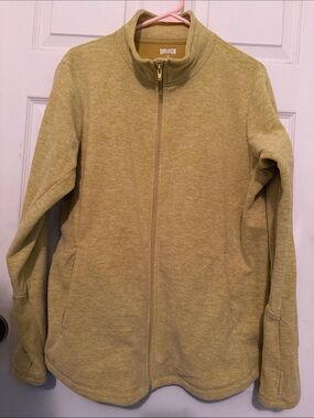 Duluth Trading Co Yellow Full-Zip Fleece pullover